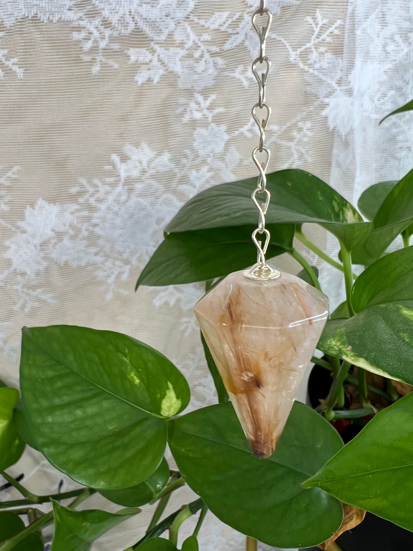 Golden Rutile Pendulum